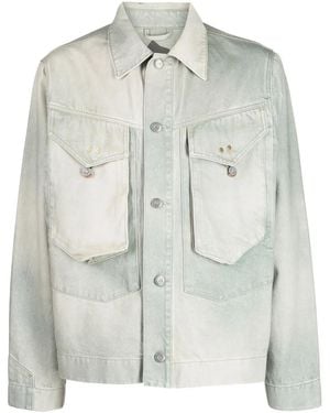 Objects IV Life Paneled Denim Jacket - Gray