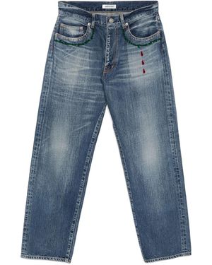 Undercover Jeans mit Perlenverzierung - Blau
