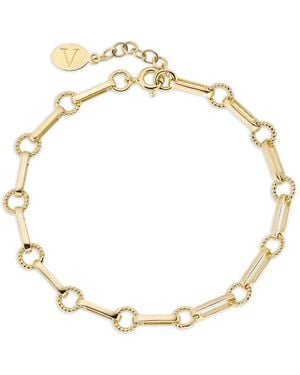 V Jewellery Twisted-Link Chain Bracelet - Metallic