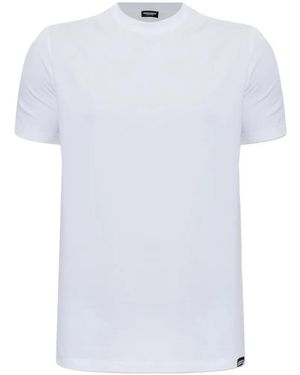 DSquared² Logo-Patch Crew-Neck T-Shirt - White