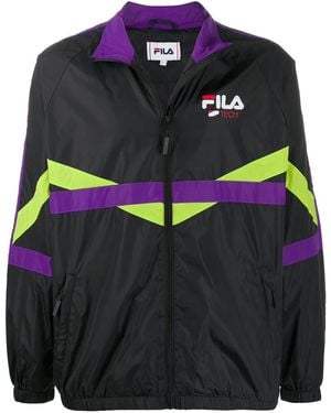 Fila ストライプ スポーツジャケット - ブラック