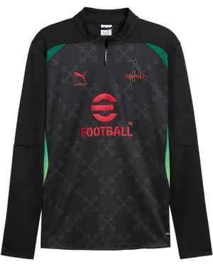 PUMA Ac Milan X Off- Pre-Match Sweatshirt - Black