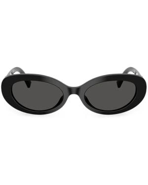Dolce & Gabbana Gafas De Sol Con Montura Oval - Negro