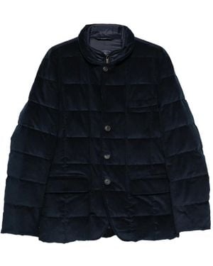 Fay Quilted Corduroy Jacket - Black