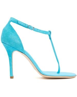Christopher Esber Billi T-Bar Heeled Sandals - Blue