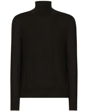 Dolce & Gabbana Roll Neck Jumper - Black