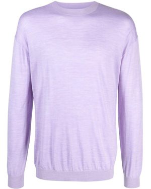 Nanushka Merino Crew-Neck T-Shirt - Purple