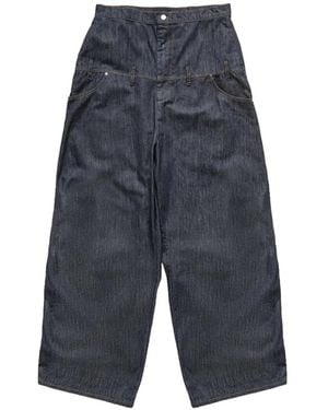 Spencer Badu Double-Waisted Jeans - Blue