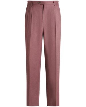 Etro Silk And Cashmere Trousers - Red
