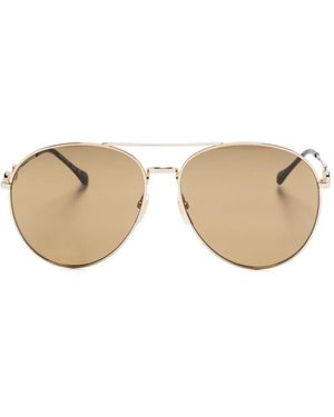 Gucci Horsebit-Detail Sunglasses - Natural