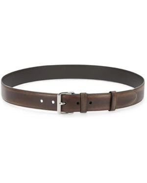 Prada Leather Buckle-Fastening Belt - White