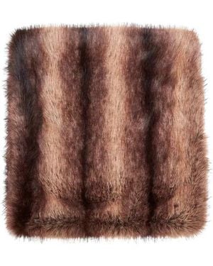 Blanca Vita Faux-Fur Scarf - Brown