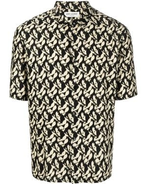 Saint Laurent シルクブレンドシャツ - ブラック