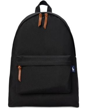Polo Ralph Lauren Logo-Label Backpack - Black
