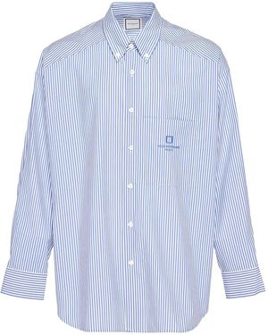 WOOYOUNGMI Striped Button-Down Shirt - Blue