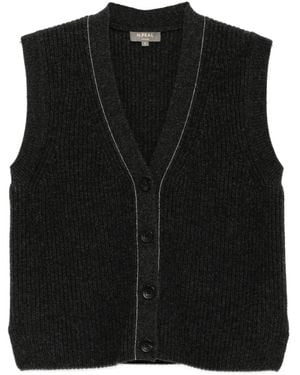 N.Peal Cashmere Débardeur À Col V - Noir