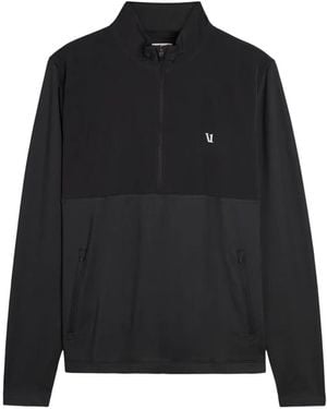 Vuori Sunday Element Panelled Half-Zip Sweatshirt - Black