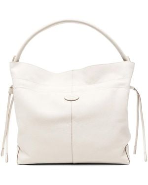 Tod's Medium Di Leather Bucket Bag - White