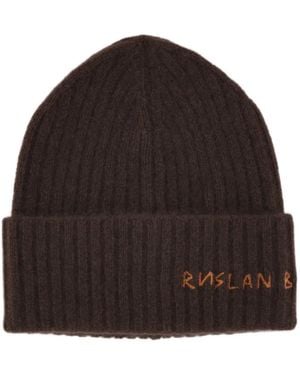 Ruslan Baginskiy Cashmere Beanie Hat - Brown