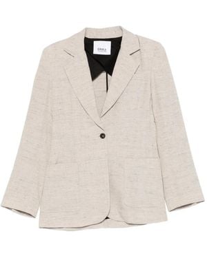 Erika Cavallini Semi Couture Single-Breasted Pocket Jacket - White