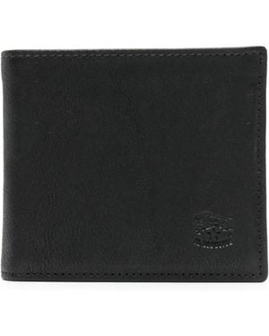 Il Bisonte Leather Bi-Fold Wallet - Black
