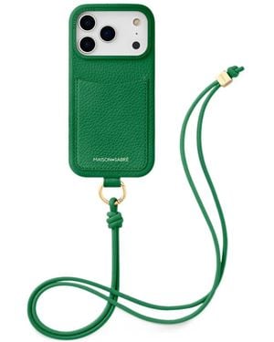 Maison De Sabre The Sling Leather Iphone 18 Pro Case - Green