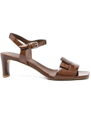 Roberto Del Carlo Moor Ankle-Strap Leather Court Shoes - Brown
