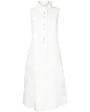 Shiatzy Chen Crystal-Embellished Button-Detail Blouse - White