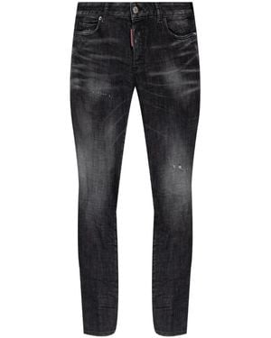 DSquared² フェイデッド ダメージジーンズ - ブラック