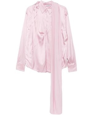 Acne Studios Blusa Con Detalle De Pañuelo - Rosa