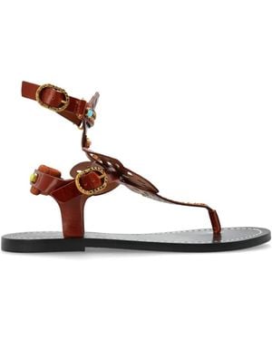 Kurt Geiger Sandalias Boho Butterfly Estilo Gladiador - Marrón