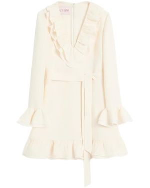 Valentino Garavani Crepe Couture Mini Dress - White