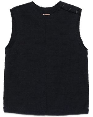 N°21 Blusa Con Detalle De Botones - Negro