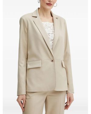 Morgan Pocket Button Blazer - Natural