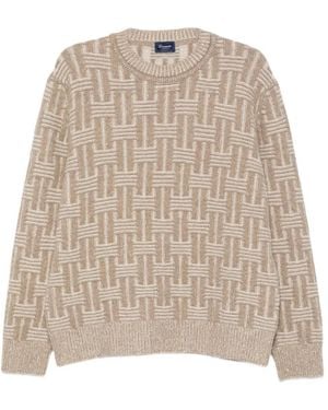 Drumohr Basket-Weave Sweater - Natural