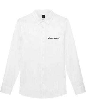 ARMANI EXCHANGE Camisa Con Cuello Clásico Y Logo - Blanco