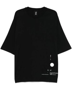 Thom Krom T-Shirt Mit Text-Print - Schwarz