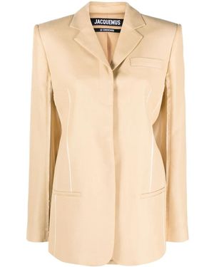 Jacquemus La Veste Caraco Blazer - Natural