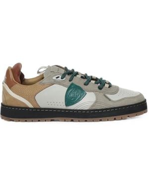 Philippe Model Pgal Leather Sneakers - Green