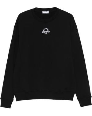 Moschino Embroidered Crewneck Sweatshirt - Black