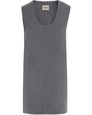 KHAITE Vestido de lana sin mangas - Gris