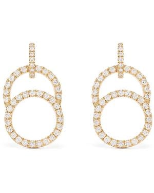 COURBET 18Kt Recycled Celeste Laboratory-Grown Diamond Pavé Set Earrings - Metallic