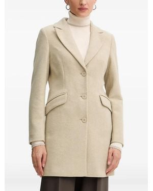 Silvian Heach Single-Breasted Coat - Natural