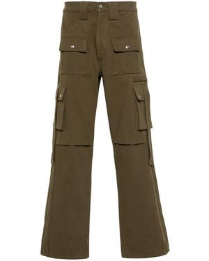 Rhude Twill Cargo Trousers For - Brown