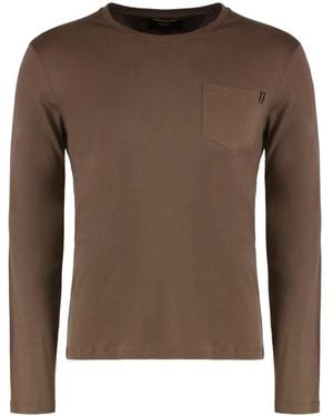 Moorer Pocket T-Shirt - Brown