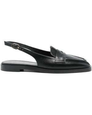 Stuart Weitzman Slingback Loafers - Black
