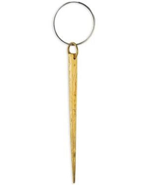 Parts Of 4 Spike Hoop Earring - White