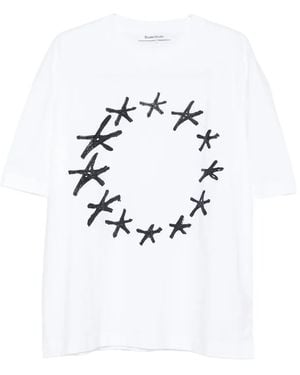 Etudes Studio スタープリント Tシャツ - ホワイト
