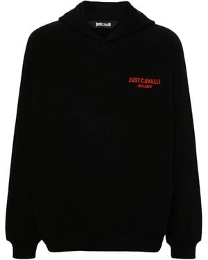 Just Cavalli Cotton Sweatshirt - Black