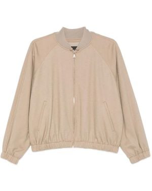 Fabiana Filippi Zip Bomber Jacket - Natural